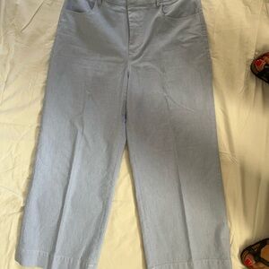 Light Blue Cropped Pants